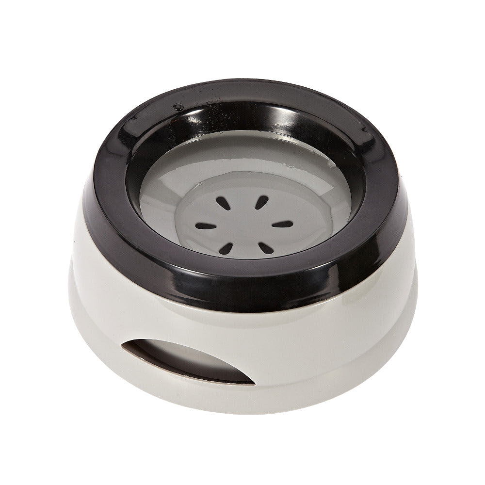 No Spill Dog Water Bowl with Floating Disk - Spill Proof Slow Drinking Dispenser for Messy Drinkers - Zaria pets