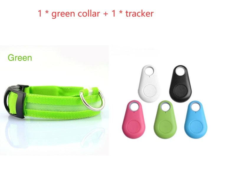 Rechargeable LED Dog Collar - Glow in the Dark Safety Light for Night Walks (Adjustable) - Zaria pets