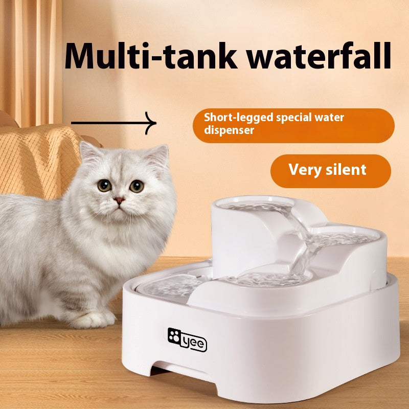 Cat Water Fountain Filter Circulating Flowing Live Water - Zaria pets