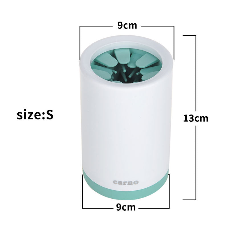 Portable Pet Paw Cleaner Cup Soft Silicone Comb - Zaria pets