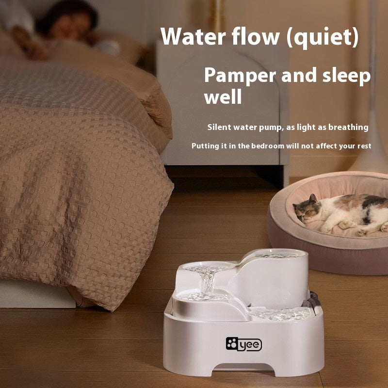 Cat Water Fountain Filter Circulating Flowing Live Water - Zaria pets
