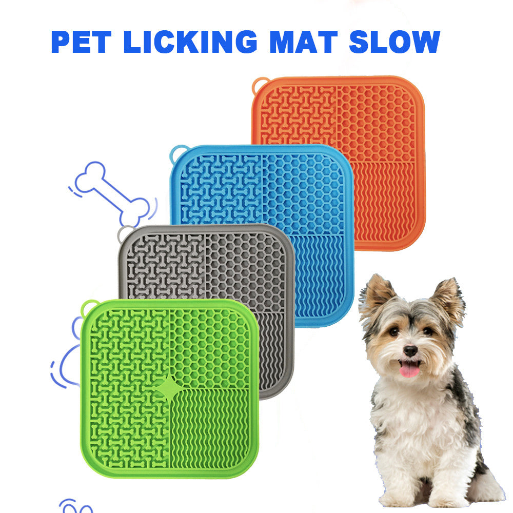 Dog Lick Mat with Suction Cups - Slow Feeder for Anxiety Relief, Boredom Buster & Treat Spreading - Zaria pets