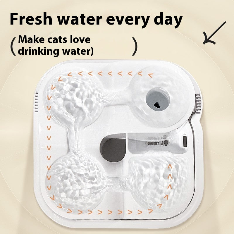 Cat Water Fountain Filter Circulating Flowing Live Water - Zaria pets