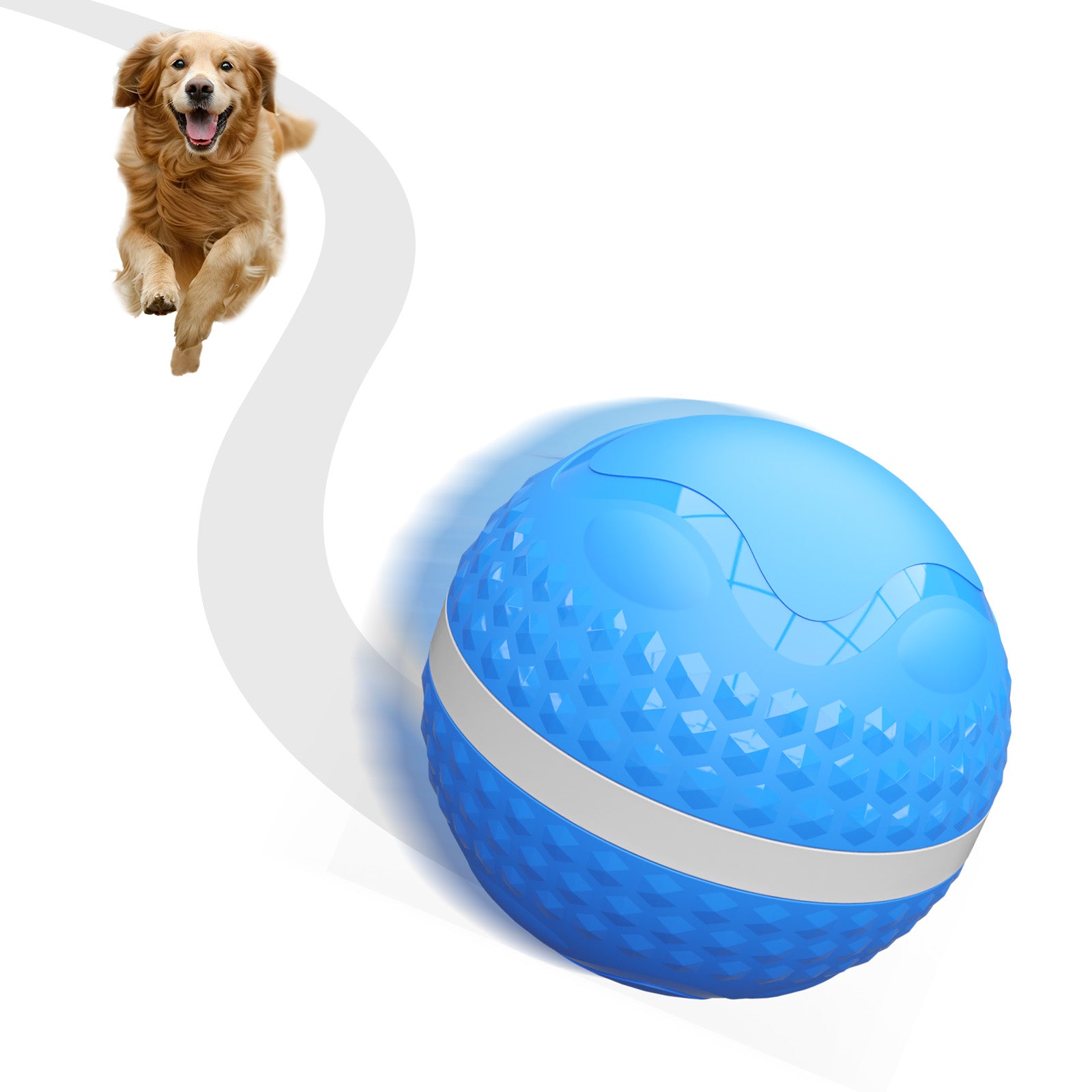 Automatic Moving Dog Ball Toy - Rechargeable Interactive Wicked Ball for Boredom - Zaria pets
