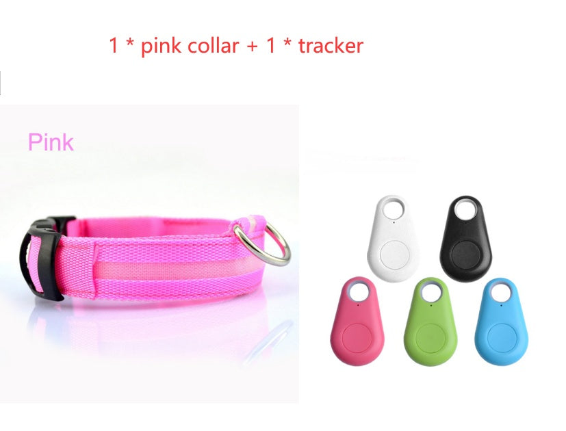 Rechargeable LED Dog Collar - Glow in the Dark Safety Light for Night Walks (Adjustable) - Zaria pets