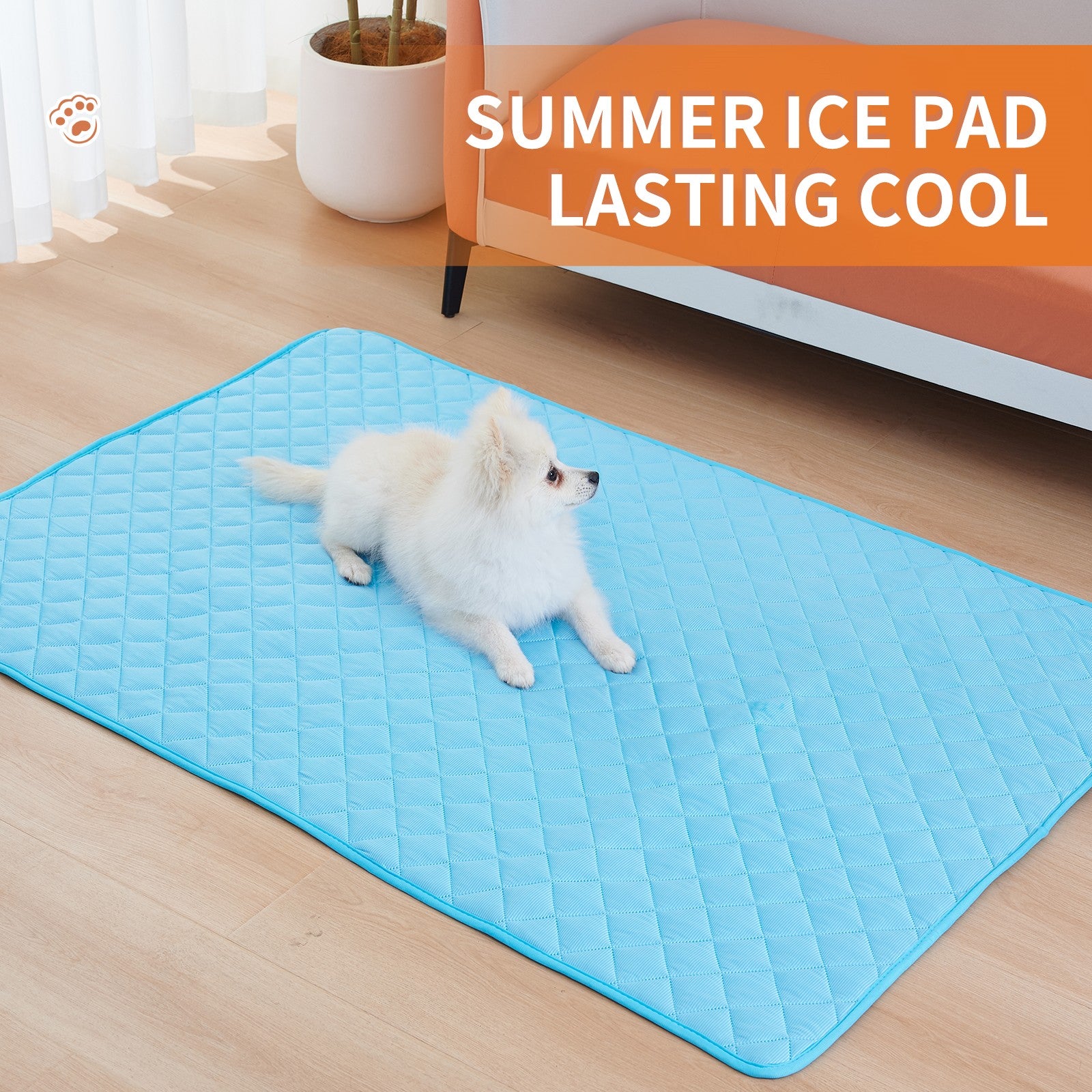 Self-Cooling Dog Mat - Gel Pressure-Activated Pad for Summer Heat Relief (Large/XL) - Zaria pets