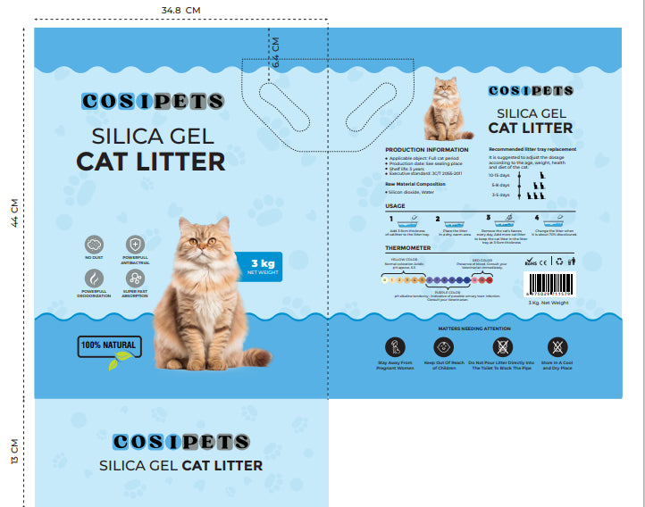Silicone Indicator Cat Litter - Zaria pets