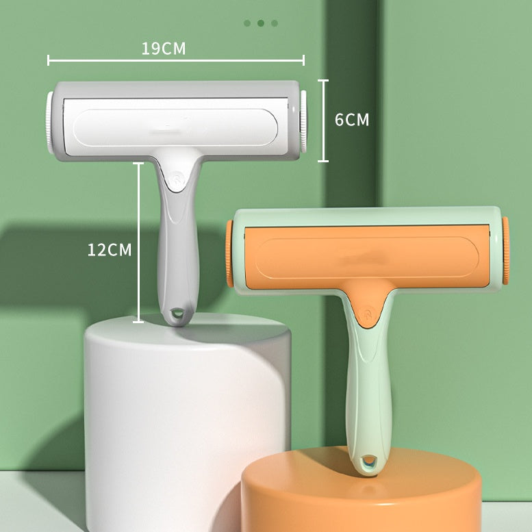 Two-way Roller Hair Removal Brush Sticky Scratch Automatic Cleaning Pet Hair Remover - Zaria pets